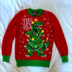 Well-Worn “Tree Rex” Holiday Sweater kids’ medium
